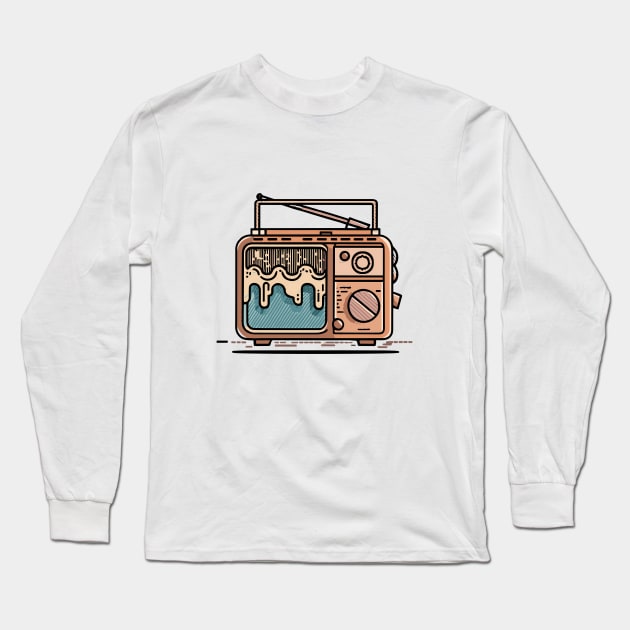 A vintage radio Long Sleeve T-Shirt by design/you/love